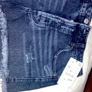 ZAra shorts distressed jeans
